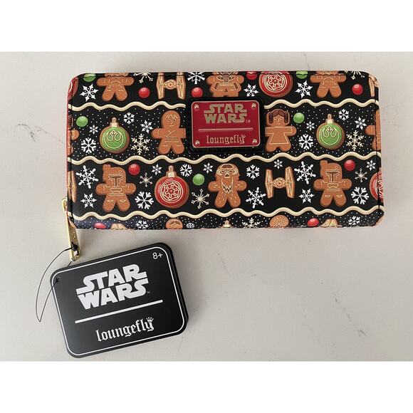 Loungefly Star Wars Gingerbread Mini Backpack And Wallet Set NWT Exclusive main image 5
